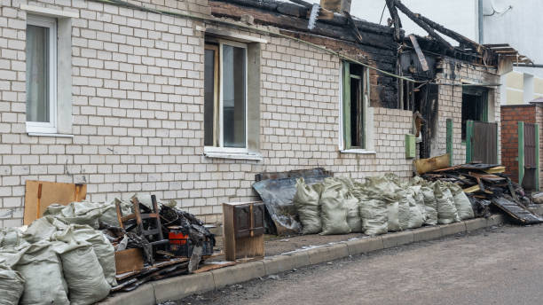 Professional Fire Damage Removal technician working in Twinsburg, OH